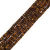 Tiger Eye, Brown, Rondelle Disk, One 6x2mm Strand