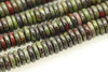 6x2mm, Dragon Blood Jasper, Natural, Rondelle Disk