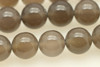 10mm, Grey Agate, Natural, Smooth Round Beads