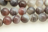 Botswana Agate, Natural, Smooth Round, 8mm, One Strand