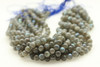8mm Labradorite, Super Blue, Natural, Smooth Round Beads