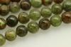 Garnet, Green, Natural, Smooth Round, 6mm, One Strand