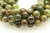Garnet, Green, Natural, Smooth Round, 10mm, One Strand