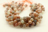 10mm Moonstone, Multicolor, Natural, Smooth Round Beads
