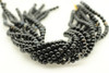 6mm, Black Agate, Dyed and/or Heated, Smooth Round