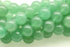 10mm Aventurine, Green, Quartz, Natural, Smooth Round Beads