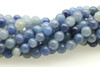 6mm Aventurine, Blue, Quartz, Natural, Smooth Round Beads