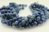 10mm Aventurine, Blue, Quartz, Natural, Smooth Round Beads