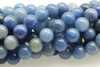 8mm Aventurine, Blue, Quartz, Natural, Smooth Round Beads