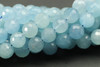 Aquamarine, Heated, Faceted Round, 10mm Strand