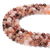 Red Hematoid, Quartz, Natural, Smooth Round, One 6mm Strand