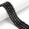 6mm Tourmaline, Black, Natural, Faceted Round