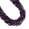 Amethyst, Natural, Faceted Cube Beads, One 6mm Strand