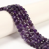 Amethyst, Natural, Faceted Cube Beads, One 6mm Strand