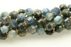 Kyanite, Stabilized, Faceted Off Round, 8mm, One Strand