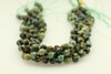 African Turquoise, Jasper, Dyed, Faceted Off Round, 8mm, One Strand