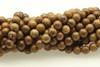 Sandalwood, Tiger Vein, Natural, Smooth Round, 6mm