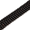 Sandalwood, Black, Smooth Round, One 8mm Strand