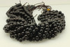 Sandalwood, Black, Natural, Smooth Round, 8mm