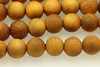 Golden Thuja Wood, Natural, Smooth Round, 6mm
