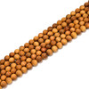 Golden Thuja Wood, Natural, Smooth Round, 8mm