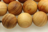 Golden Thuja Wood, Natural, Smooth Round, 10mm