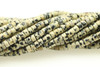 Dalmatian Stone "Jasper", Natural, Heishi, 4x2mm, One Strand