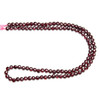 Garnet, Natural, Faceted Coin, 4mm, One Strand