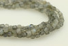Labradorite, Natural, Faceted Cube, 5mm, One Strand