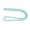 Amazonite, Natural, Faceted Cube, One 4mm Strand