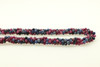 Ruby & Sapphire, Natural, Faceted Round, 4mm, One Strand