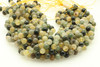 Rutilated Quartz, Yellow & Grey, Mix, Natural, Smooth Round Beads, 8mm