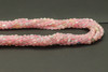Morganite, Natural, Faceted Coin, 4mm, One Strand