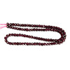 Garnet, Natural, Faceted Cube Beads, One 4mm Strand