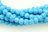 Lava, Teal, Dyed 6mm Round