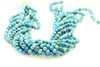 6mm Blue Opal, Natural, Smooth Round Beads