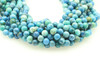 10mm Blue Opal, Natural, Smooth Round Beads