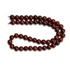 Sandalwood, Blood Red, Smooth Round, One 8mm Strand