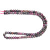 Ruby, Sapphire, Heated, Faceted Cube, 4mm, One Strand