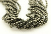 Pyrite, Natural, Faceted Round 4mm Strand