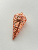 Cage, Cone, Filigree, Rose Gold Plated Metal Alloy, Pendant 37x20mm