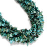 Turquoise, Chip sizes 7x3mm, One 32in Strand