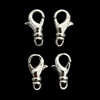 Lobster Claw, Swivel Clasp, 18X9mm, Metal Alloy, Silver Plated, 4 PCS