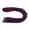 Purple, Shiny, Hematite, Wavy Spacer, Manmade, One 4x1mm Strand