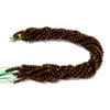Garnet, Brown, Natural, Smooth Round, 6mm, One Strand