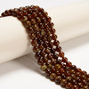 Garnet, Brown, Natural, Smooth Round, 6mm, One Strand