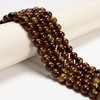 Garnet, Brown, Natural, Smooth Round, 8mm, One Strand