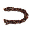 Garnet, Orange, Natural, Smooth Round, 8mm, One Strand
