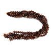 Garnet, Orange, Natural, Smooth Round, 8mm, One Strand