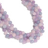 Jadeite, Lavender, Dyed, Smooth Round, One 10mm Strand